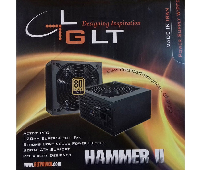 منبع تغذیه کامپیوتر GLT مدل ++ATX1800